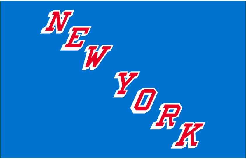 New York Rangers 1978 79-1986 87 Jersey Logo iron on paper